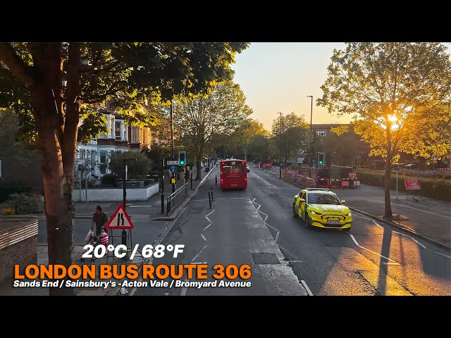West London Bus Ride in 4K: Upper Deck POV on Bus Route 360 from Fulham to Acton Vale 🚌