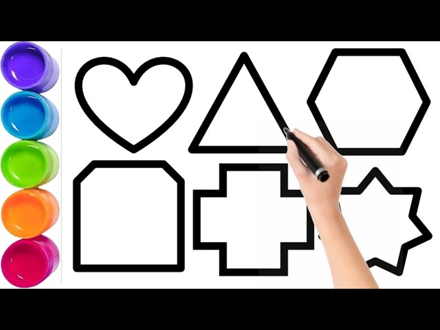 Drawing Coloring And Painting For Kids Toddlers Learn Colors For KidsToddlers,children Shape Drawing