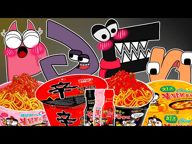 Convenience Store Food Mukbang VS Alphabet Lore Complete Edition! Mukbang Alphabetlore Animation