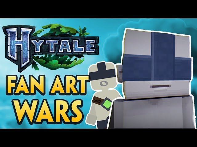Hytale FAN ART WARS #1 - Phyre VS Swiftey (Gameplay Footage Recreations)