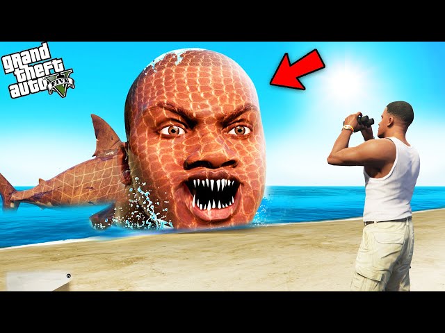 GTA 5 : Franklin Is A Sea Monster in GTA 5 ! (GTA 5 Mods)