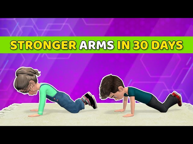 WAVE GOODBYE TO WEAK ARMS: 30-DAY KIDS WORKOUT FOR STRONGER ARMS