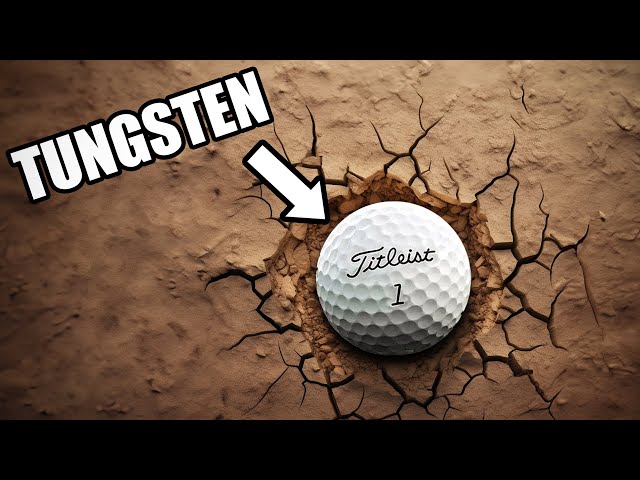 World's Heaviest Golf Ball Destroys Clubs