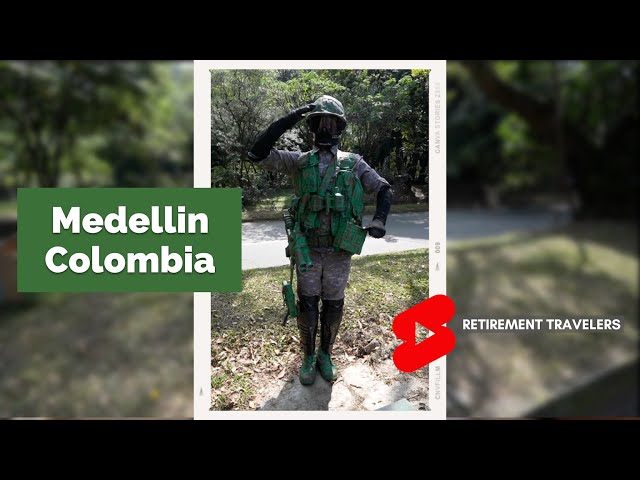 Medellin Colombia Street Performer Mime | Retirement Travelers #Shorts