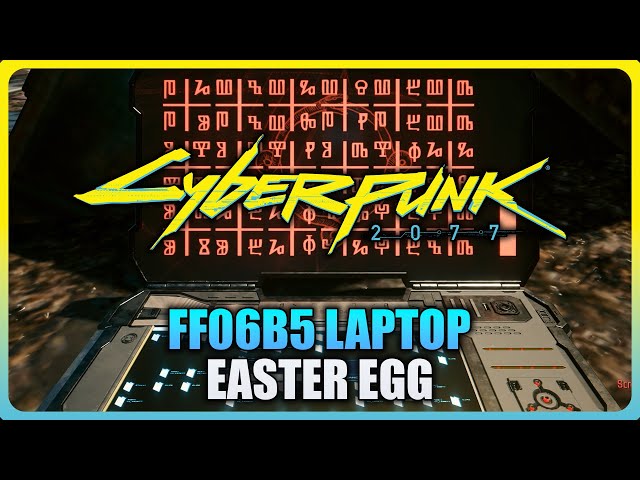 Cyberpunk 2077 - Secret FF06B5 Laptop Easter Egg (FF06B5 Mystery)