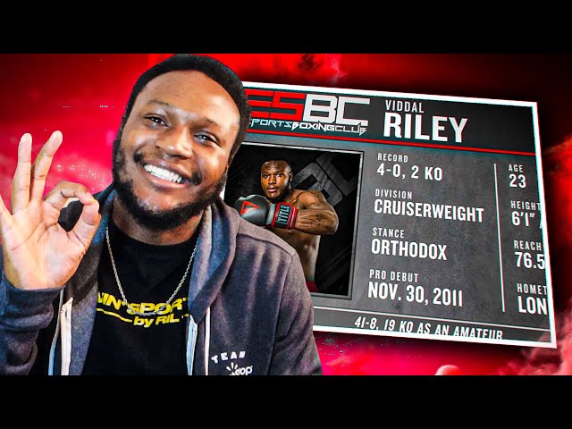 VIDDAL RILEY IS IN THE NEW ESBC BOXING GAME!!!