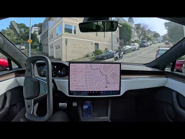 Tesla Full Self-Driving Beta 12.1.2 Drives from Golden Gate Park to Corona Heights