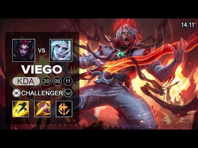 Viego vs Elise Jungle - KR Challenger - Patch 14.11 Season 14