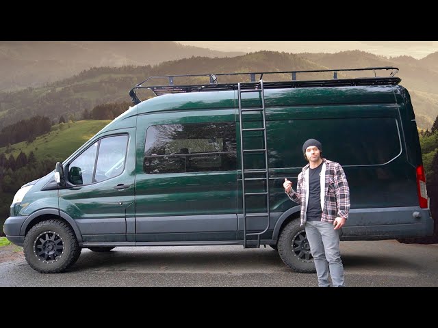 Extensive VAN TOUR of Rock Climber's Unique DIY Ford Transit Camper Conversion 🚐