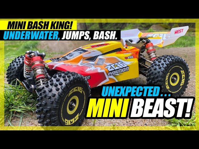 MINI BEAST! - Wltoys 144010 1:14 4WD Brushless RC Car - REVIEW & BASH ☄️🎖