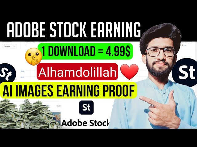 Alhamdolillah ❤️ First AI Image Sold on Adobe Stock | Very High Rate: 1⬇️ = 4.99$ |make money online