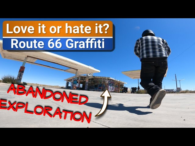 Hilarious analysis of Two Guns GRAFFITI on Route 66 | Holbrook to Flagstaff