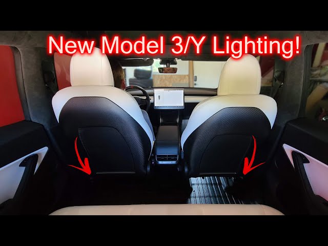 Tesla Model 3 & Y Rear Footwell Lights. Install Guide!