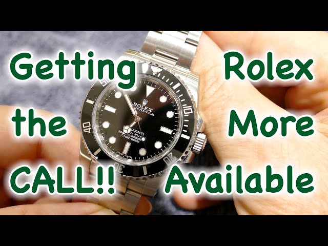 Rolex - Getting The Call!