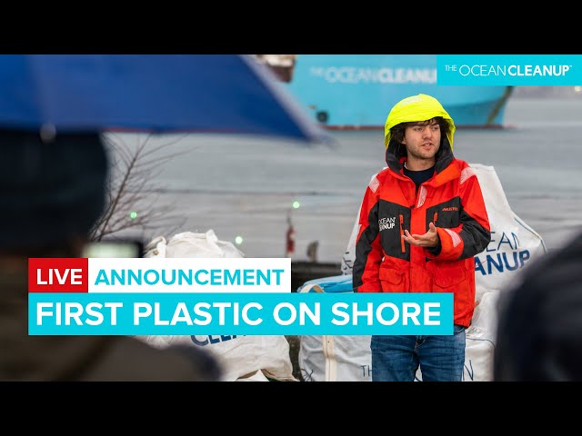 First Plastic on Shore - Press Announcement | Cleaning Oceans | The Ocean Cleanup