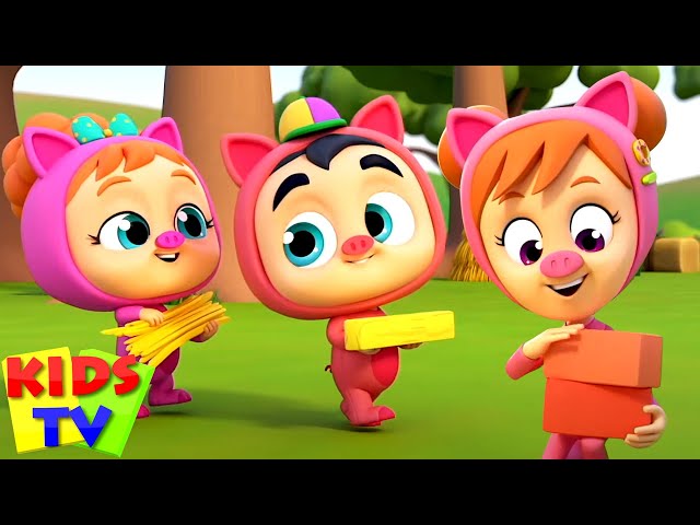 Three Little Pigs | थ्री लिटिल पिग्स | Nursery Rhymes | Kids Tv India | तीन नन्हे सूअर | Aloo Bola