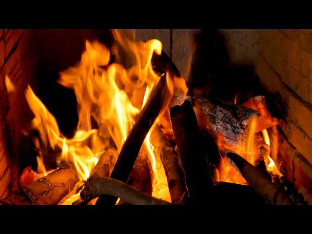 Burning Wood And The Sound Of Fire Exploding | Relaxing Fireplace Space
