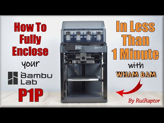 HotBox from WHAM BAM - To Fully Enclose the BAMBU LAB P1P - Assembly, Analysis & Tests