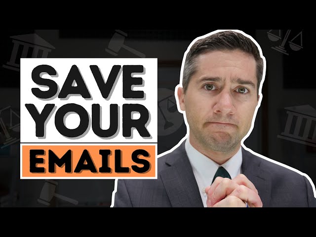 How to Save Emails for a Lawsuit - Pt. 2
