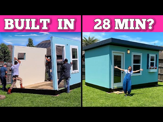 Build A House In 28 MINUTES?? SNAP Together Homes