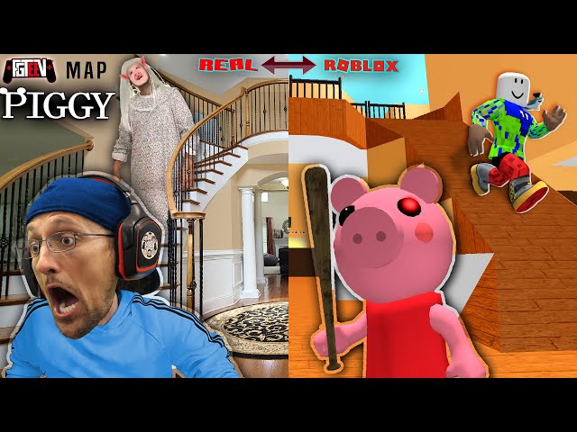 ROBLOX PIGGY but in OUR HOUSE!  Escape the FGTeeV House Tour! (CUSTOM Build Mode Map)