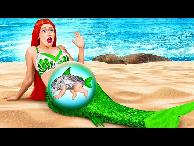 Pregnant Mermaid VS Pregnant Vampire || Crazy Pregnancy Hacks and Funny Situations by BamBamBoom!
