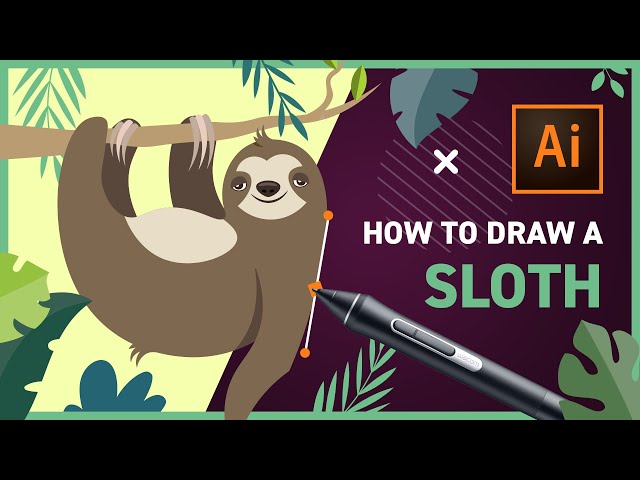 How to Draw a Sloth in Illustrator CC 2020