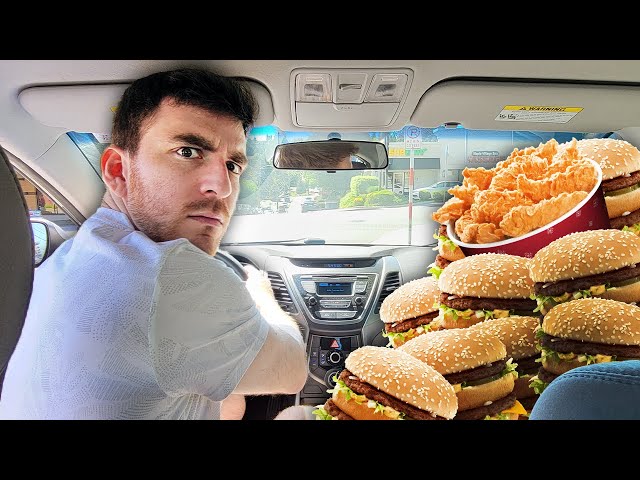 Can I eat 10 Drive-Thru meals ordered by strangers? (WORLD RECORD)