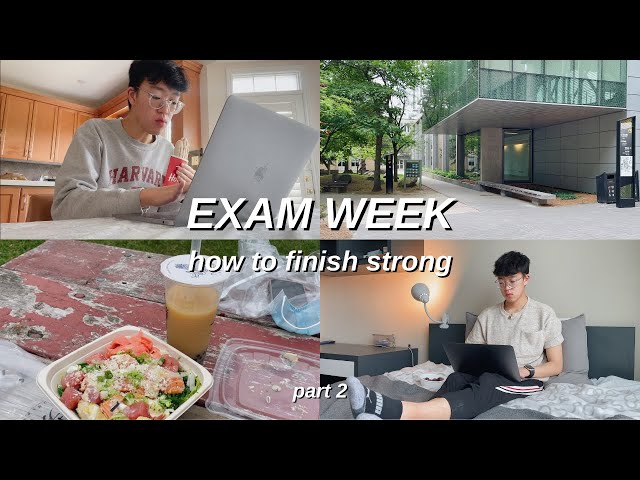 EXAM WEEK | how to finish exams STRONG then RECOVER *productive motivational college vlog* (part 2)