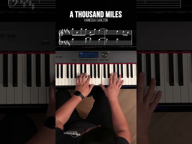 This #PianoRiff is SO much harder than it looks!👆🏼🎶 #athousandmiles #piano #pianomusic #riff