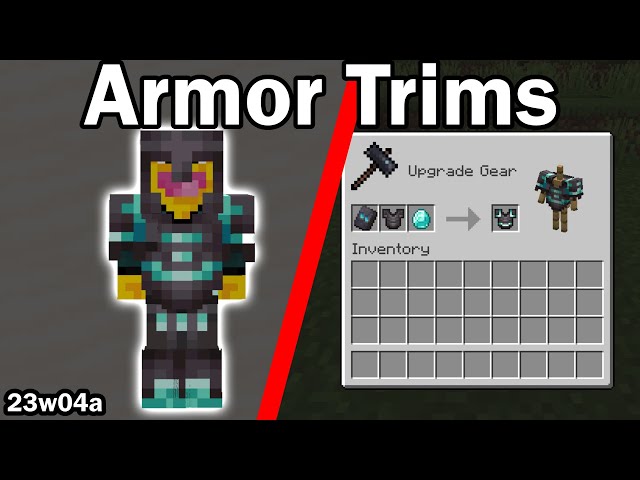 Armor Trims and Smithing Table Changes | Minecraft Snapshot 23w04a