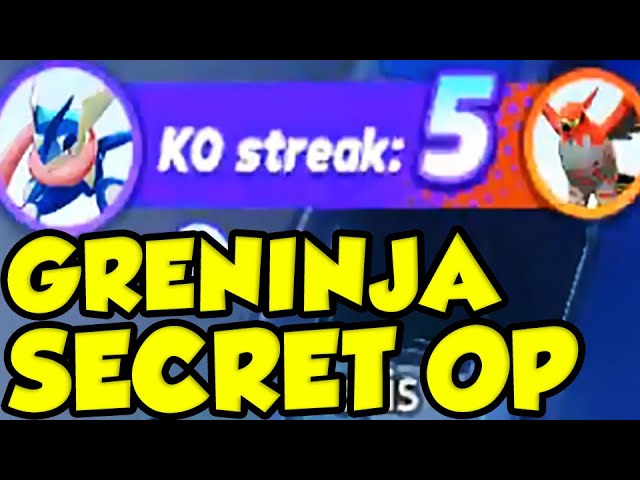 GRENINJA SECRET OP! How To Play Greninja In Pokemon UNITE!