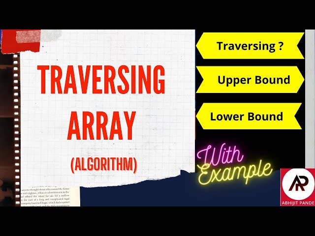 Traversing an Array (Algorithm)