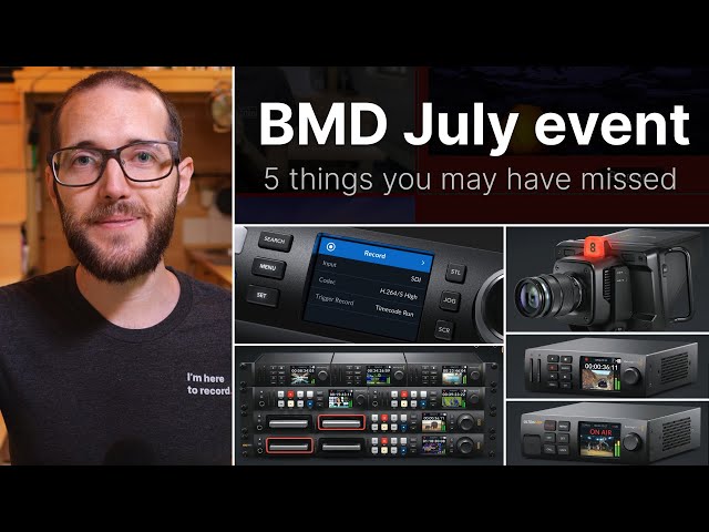 Web Presenter 4k and new BMD Studio Cameras! // 5 highlights from Blackmagic July event!