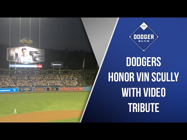 Dodgers Honor Vin Scully With Video Tribute