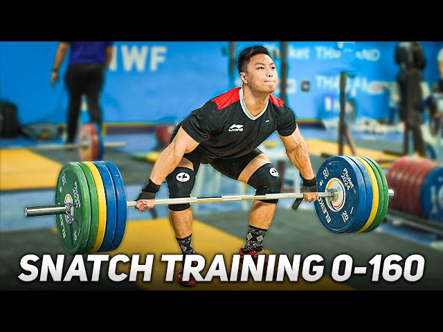 Rahmat | Snatch 0-160 | Training Hall of IWF World Cup 2024