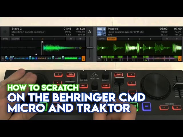 How to scratch on the Behringer CMD Micro and Traktor