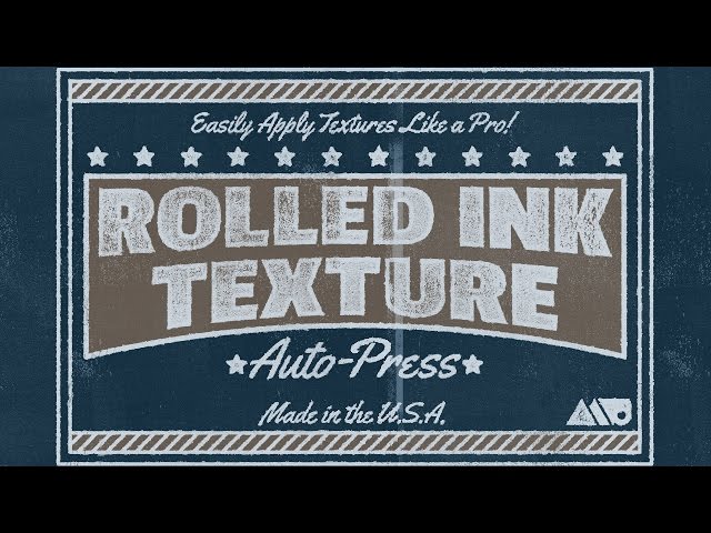 Rolled Ink Texture Auto-Press Tutorial