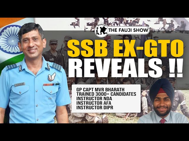 SSB GTO REVEALS !! CPSS Preparation | Webinar on GTO Techniques | ft SSB GTO Gp Capt Bharath sir