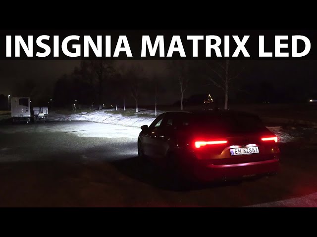 Opel Astra-e Tourer LED matrix headlights test