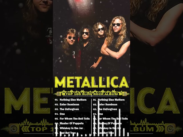 Best Of Metallica - Metallica Greatest Hits full Album 2024 #80smusic