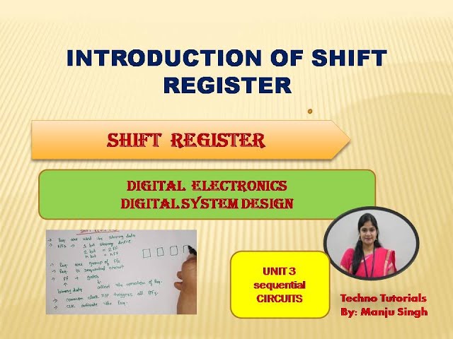 U3 L7.1 | Introduction of shift register | SHIFT REGISTER