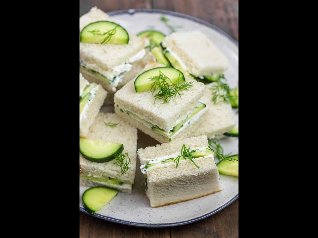 Cucumber Sandwiches with a Secret Ingredient! #shorts