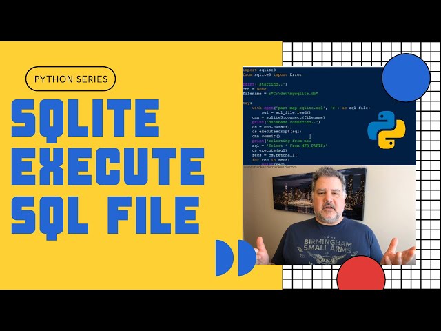 How to Execute SQL from a File on SqLite Using Python