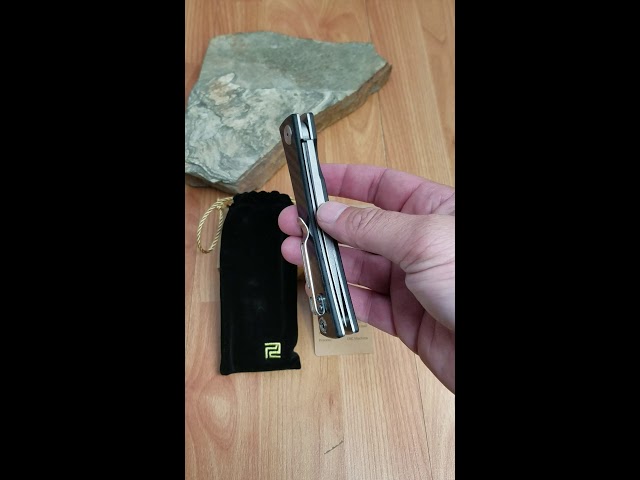 ARTISAN WAISTLINE LINERLOCK CARBON FIBER BLACK HANDLE FOLDING KNIFE 1805PCF