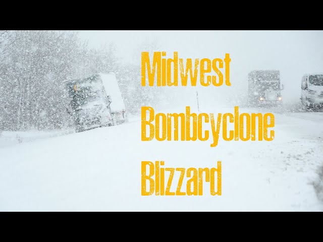Midwest Bombcyclone Blizzard January 12, 2024