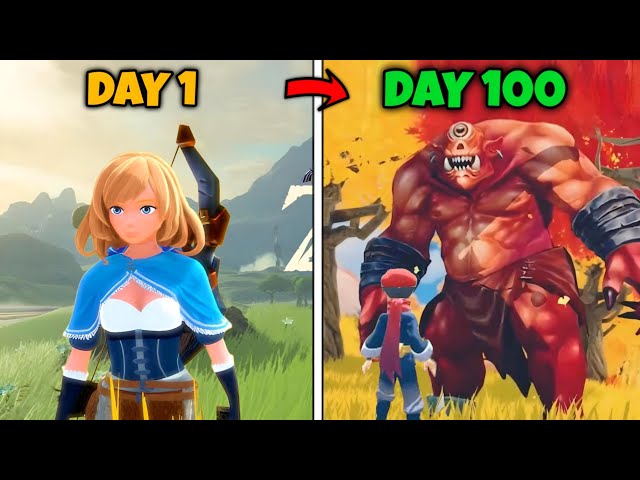 i Played Craftopia For 100 Days || Palworld 100 Days 🤯 Part 1 #craftopia