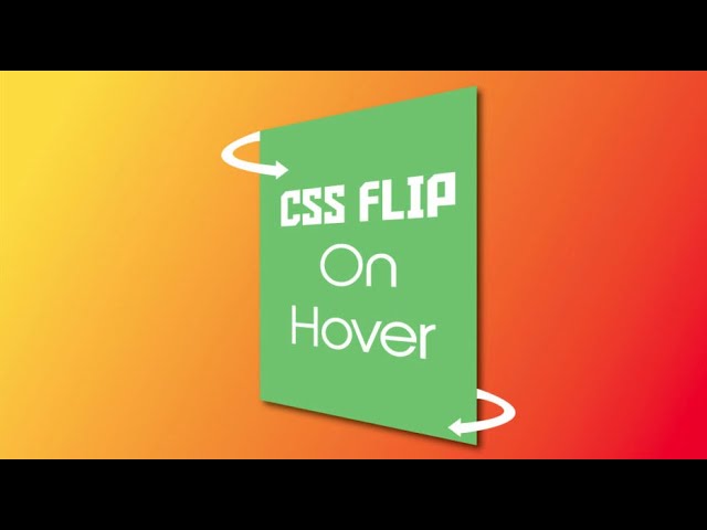 3D Flip Card Effect On Hover | HTML & CSS