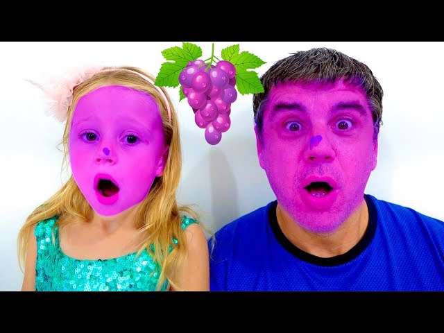 Song for kids about fruit smoothies from Nastya