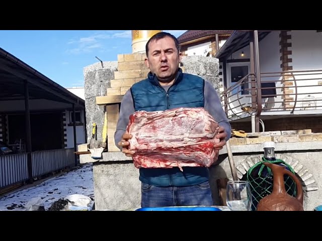 Meat in the oven Caucasus style. ENG SUB.